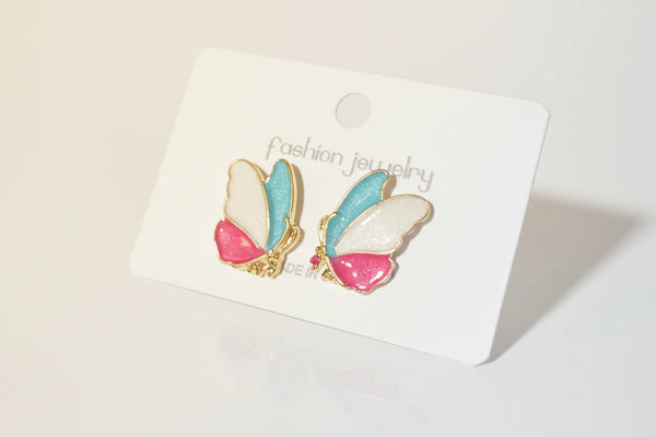 Colourful Butterfly Stud Earrings